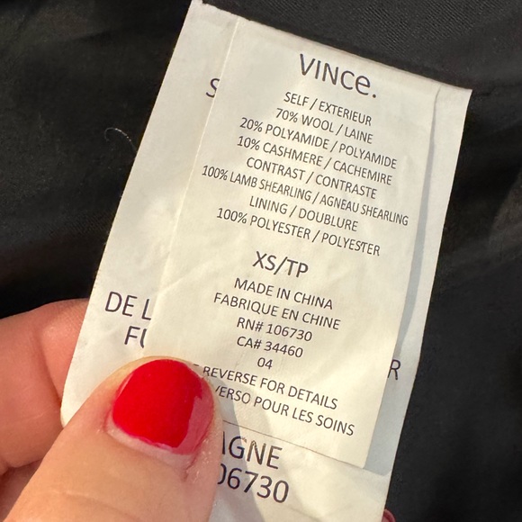 Vince Shearling and Wool Jacket - Picture 15 of 15